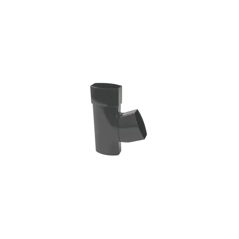NICOLL Techtan Ovation LG28 PVC-Ti T-stuk 67,5° 90x56 m/vse antraciet