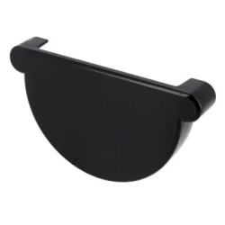 NICOLL Techtan LG25 PVC-Ti eindstuk goot zwart