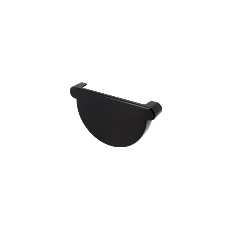NICOLL Techtan LG25 PVC-Ti eindstuk goot zwart