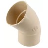 Nicoll PVC-Ti bocht 45 graden mof-mof beige Ø100
