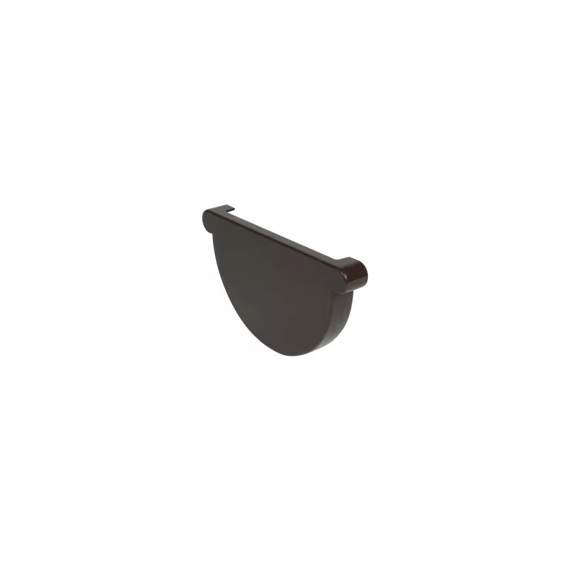 NICOLL Techtan LG33 PVC-Ti eindstuk goot bruin