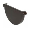 NICOLL Techtan LG33 PVC-Ti eindstuk goot bruin