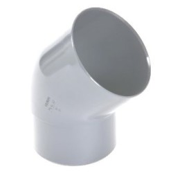 Nicoll PVC-Ti bocht 45 graden mof-vse lichtgrijs Ø100