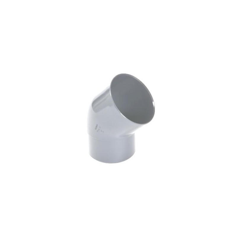 Nicoll PVC-Ti bocht 45 graden mof-vse lichtgrijs Ø100