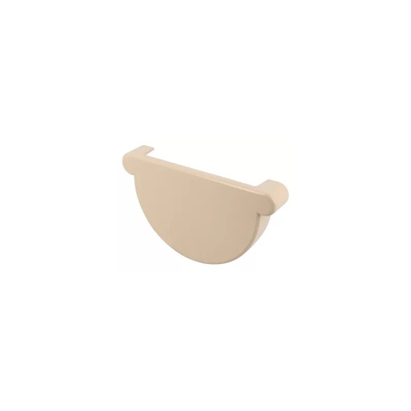 NICOLL Techtan LG25 PVC-Ti eindstuk goot beige