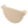 NICOLL Techtan LG25 PVC-Ti eindstuk goot beige