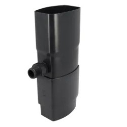 NICOLL Techtan PVC-Ti regentonvulautomaat 105x76 antraciet
