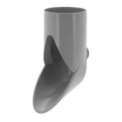 Nicoll PVC-Ti uitloop lichtgrijs Ø80