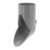 Nicoll PVC-Ti uitloop lichtgrijs Ø80