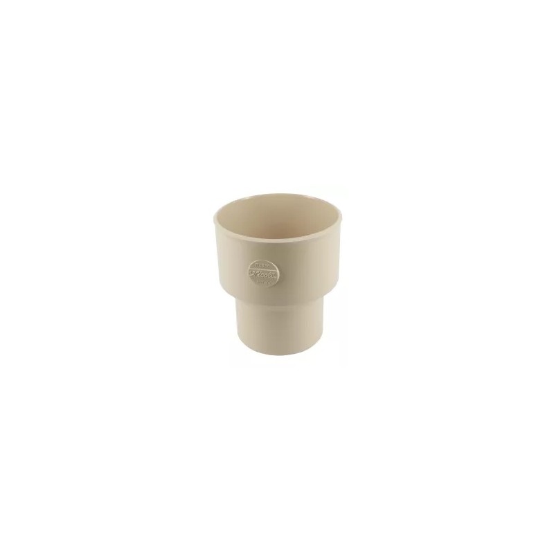 Nicoll PVC-Ti verloopstuk centrisch Ø100-Ø80 mof-spie beige
