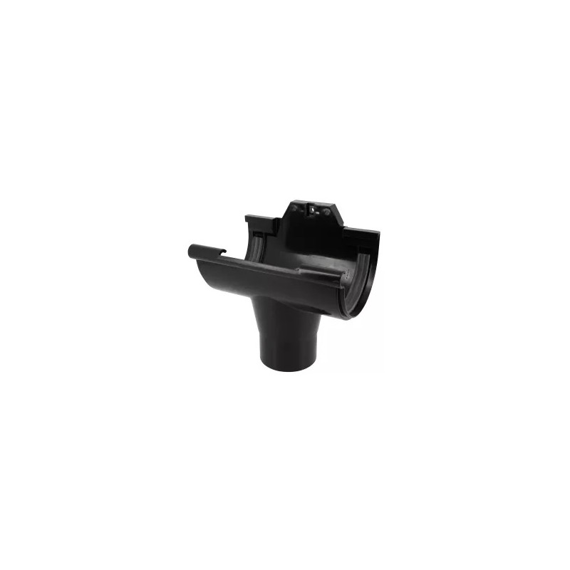 NICOLL Techtan LG25 PVC-Ti centraaluitloop d80 met rubber inlage zwart