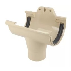 NICOLL Techtan LG25 PVC-Ti centraaluitloop d80 met rubber inlage beige