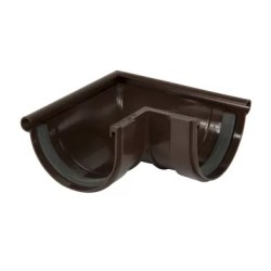 NICOLL Techtan LG25 PVC-Ti buitenhoekstuk 90g rubber inlage bruin