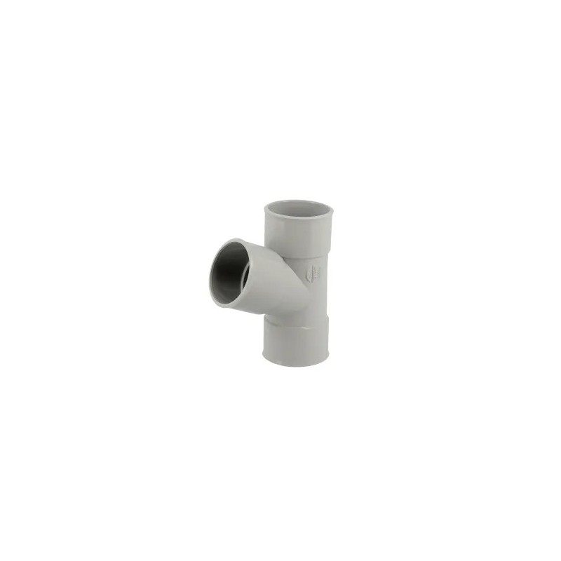 Nicoll PVC-Ti T-stuk 67,5 graden mof-spie lichtgrijs Ø50