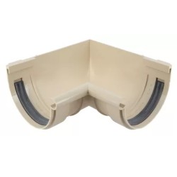 NICOLL Techtan LG25 PVC-Ti binnenhoekstuk 90g rubber inlage beige