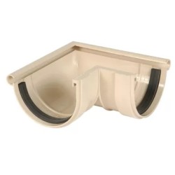 NICOLL Techtan LG25 PVC-Ti buitenhoekstuk 90g rubber inlage beige