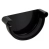 NICOLL Techtan LG25 PVC-Ti eindstuk goot rubber inlage zwart