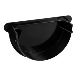 NICOLL Techtan LG25 PVC-Ti eindstuk centraaluitloop rubber zwart