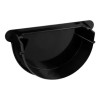 NICOLL Techtan LG25 PVC-Ti eindstuk centraaluitloop rubber zwart