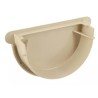 NICOLL Techtan LG25 PVC-Ti eindstuk centraaluitloop rubber beige