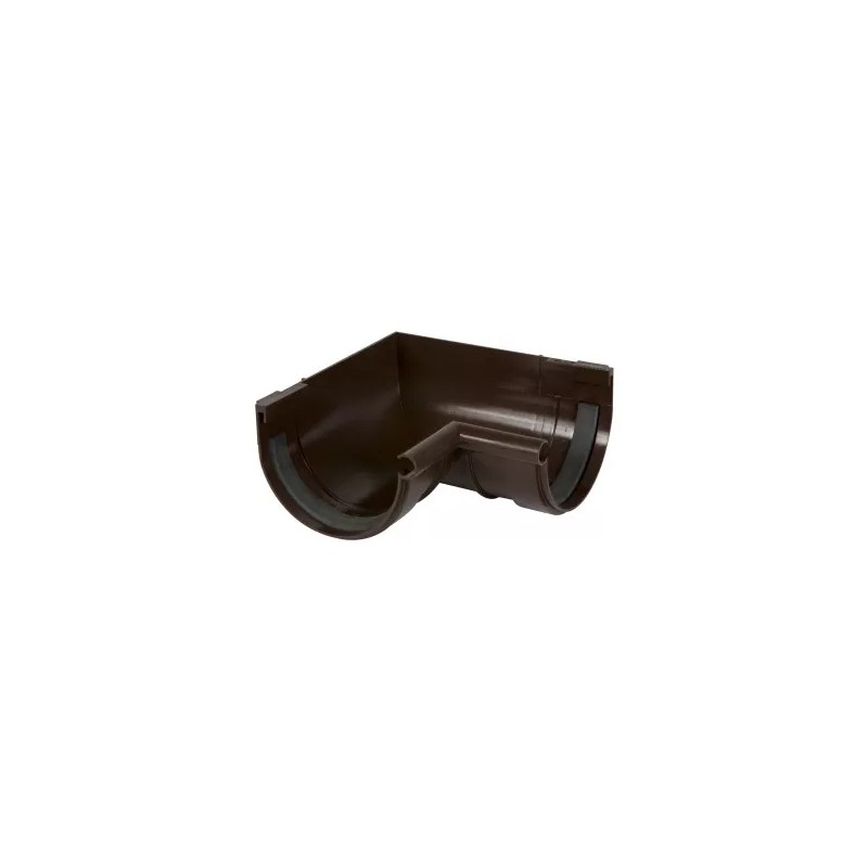 NICOLL Techtan LG25 PVC-Ti binnenhoekstuk 90g rubber inlage bruin