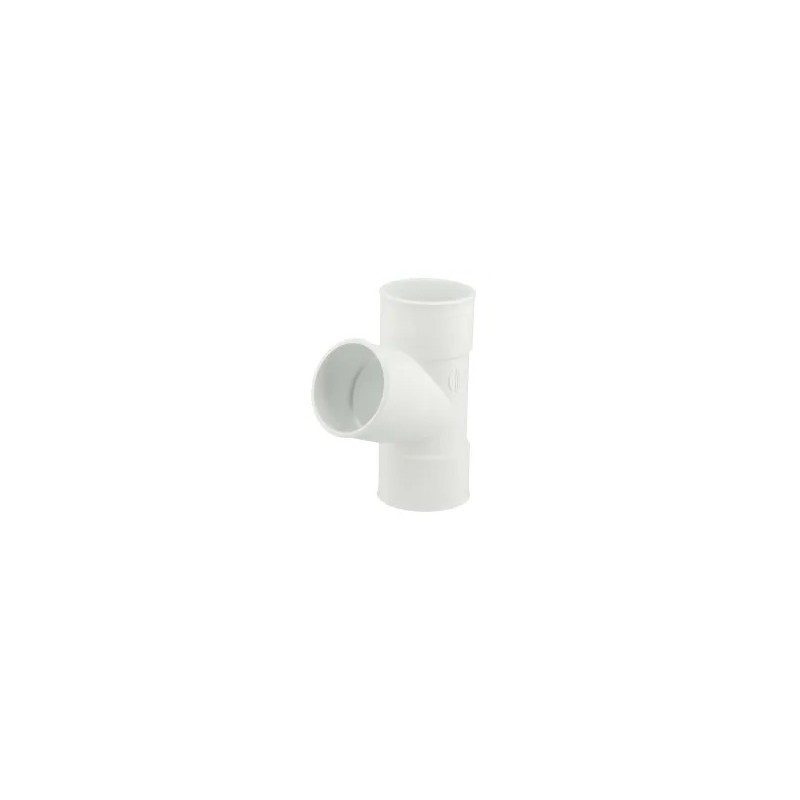 Nicoll PVC-Ti T-stuk 67,5 graden mof-spie wit Ø50