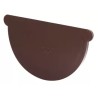 NICOLL Techtan LG33 PVC-Ti eindstuk centraaluitloop bruin