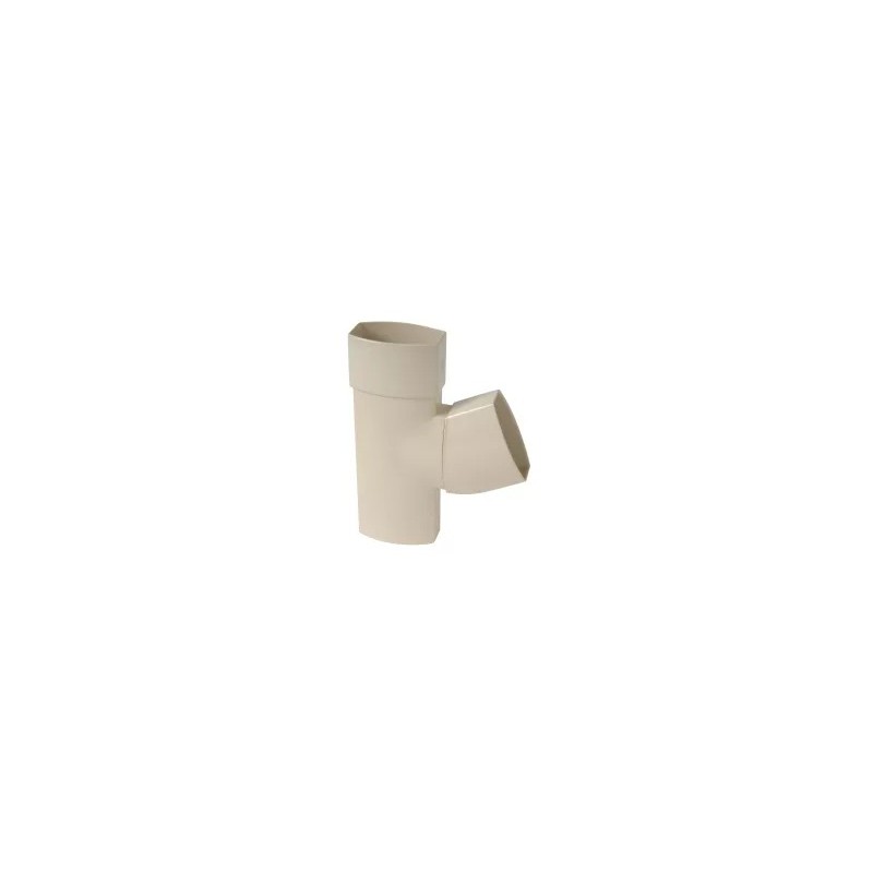 NICOLL Techtan Ovation LG28 PVC-Ti T-stuk 67,5° 90x56 m/vse beige