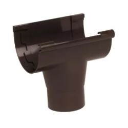 NICOLL Techtan LG25 PVC-Ti centraaluitloop d80 bruin