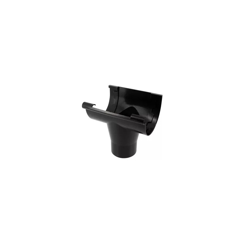 NICOLL Techtan LG25 PVC-Ti centraaluitloop d80 zwart