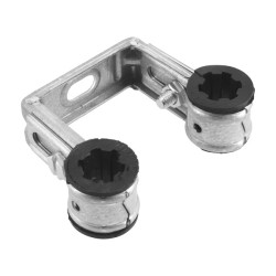 BONFIX duplo beugel U-model 15 mm met EPDM inlage