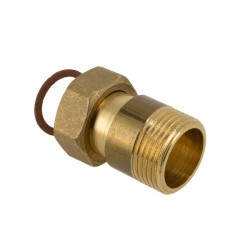 BONFIX Draad messing 2-delige koppeling 1" bt recht x 1" vlak bi