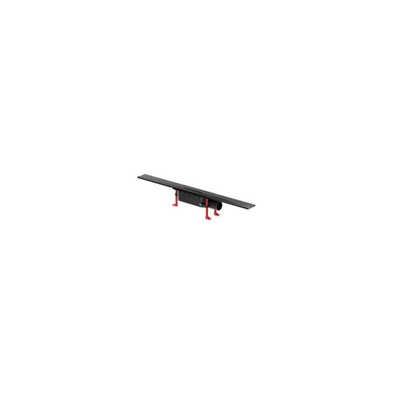 ACO Showerdrain S douchegoot lage versie Black 900mm