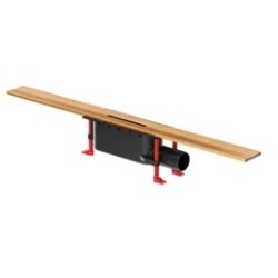 ACO Showerdrain S douchegoot standaard Bronze 1200mm