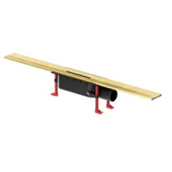 ACO Showerdrain S douchegoot lage versie Gold 1000mm