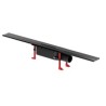 ACO Showerdrain S douchegoot lage versie Black 1200mm