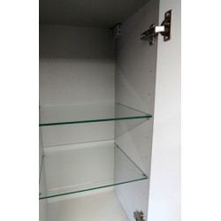 Vision kolomkast 2 deuren 160x35x35 cm glans wit