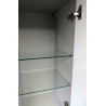 Vision kolomkast 2 deuren 160x35x35 cm glans wit