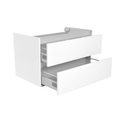 Vision onderkast met 2 laden 80 x 46 cm glans wit