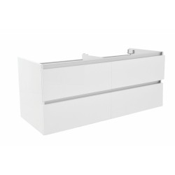 Vision onderkast met 2 laden 120 x 46 cm glans wit