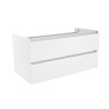 Vision onderkast met 2 laden 100 x 46 cm glans wit