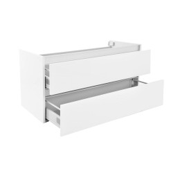 Vision onderkast met 2 laden 100 x 46 cm glans wit