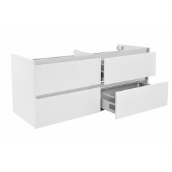 Vision onderkast met 2 laden 120 x 46 cm glans wit