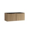 Ribbella onderkast met 2 laden 2 uitsparingen 120 x 45 cm naturel eik