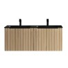Ribbella onderkast met 2 laden 2 uitsparingen 120 x 45 cm naturel eik