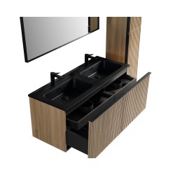 Ribbella onderkast met 2 laden 2 uitsparingen 120 x 45 cm naturel eik