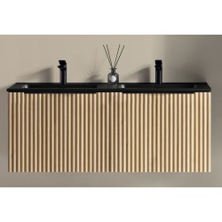 Ribbella onderkast met 2 laden 2 uitsparingen 120 x 45 cm naturel eik