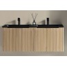 Ribbella onderkast met 2 laden 2 uitsparingen 120 x 45 cm naturel eik