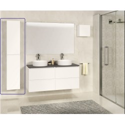 Sephia kolomkast 140x30x25cm mat wit