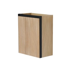 Lotus fonteinkast 40x21,8 cm naturel eik/mat zwart